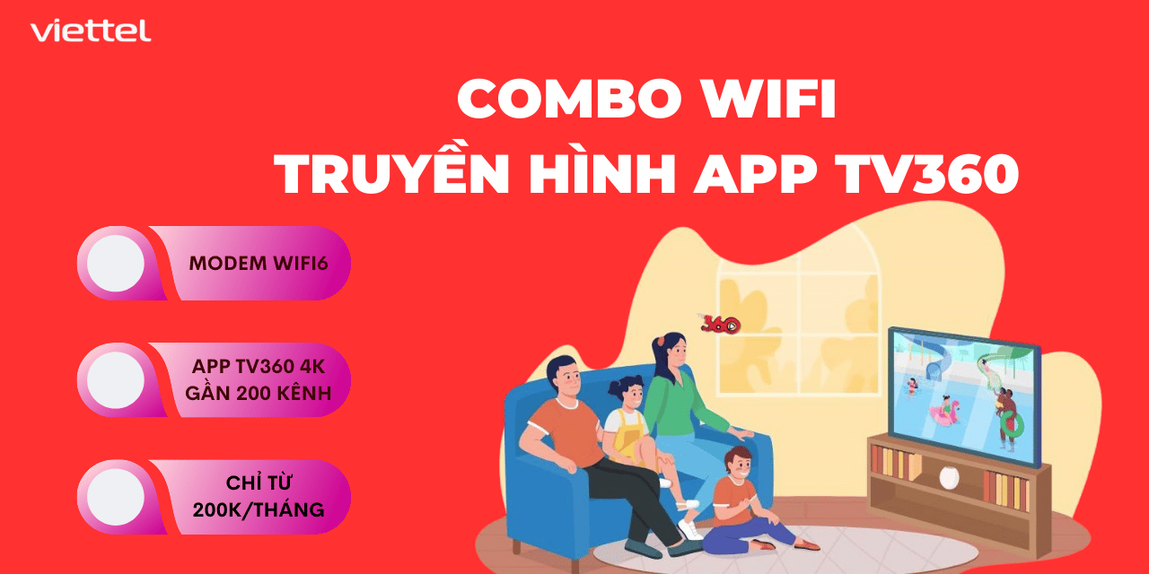 combo internet và truyền hình cáp viettel