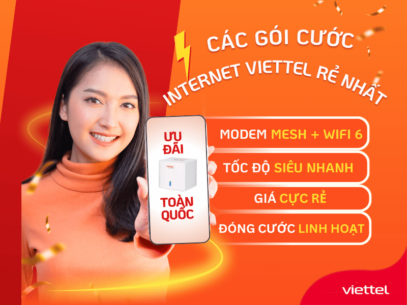 Các Gói Cước Internet Viettel Rẻ Nhất