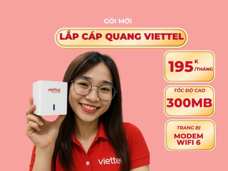 Gói Cước Lắp Cáp Quang Viettel