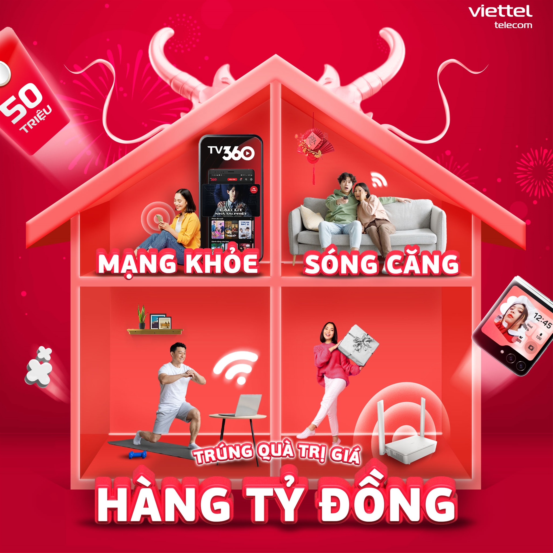 Nhanh Tay Đăng Ký Dịch Vụ Viettel Để Có Cơ Hội Nhận Hồng Bao 50 Triệu
