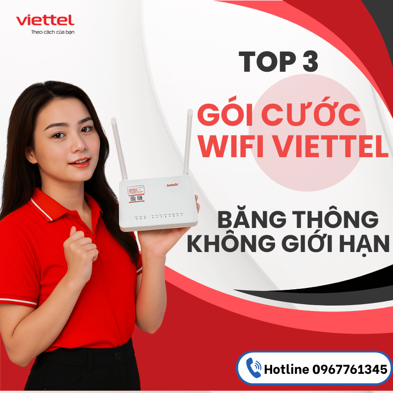 gói cước không giới hạn băng thông Viettel